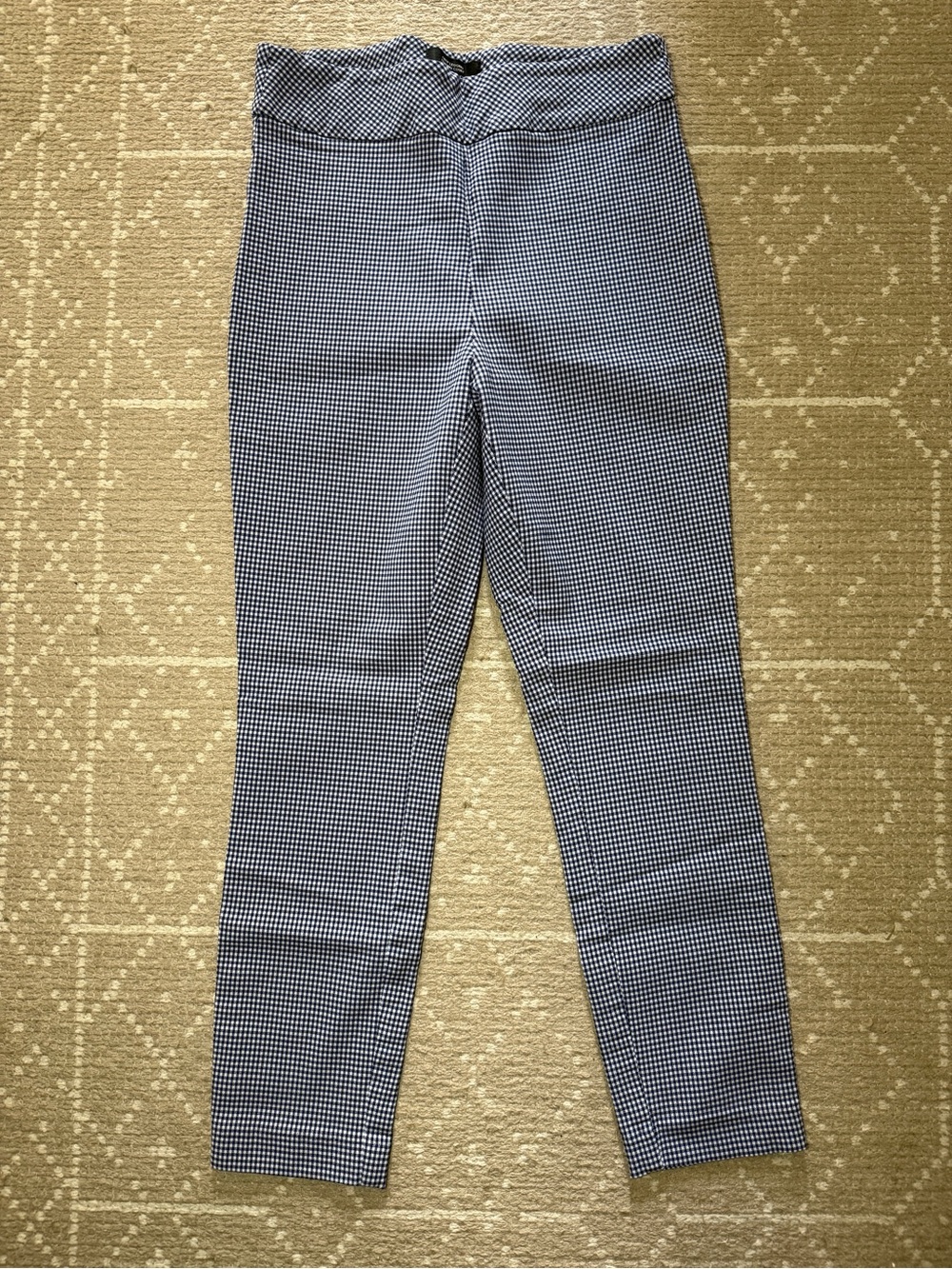 RW&CO. Blue Gingham Skinny Pants